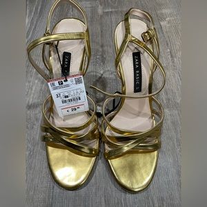🎉New Gold strap Zara heels